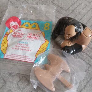 1998 McDonald’s Mulan Shan Yu #8 Launch Toy Happy Meal Toy (OPEN BAG)